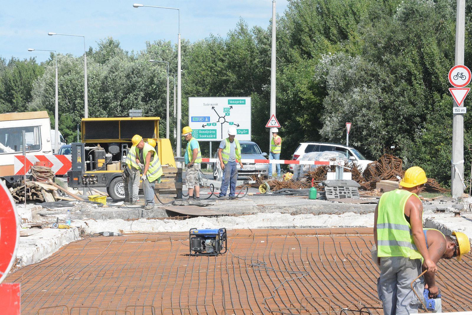 A héten már betonoznak is - jól halad a Gaja híd felújítása