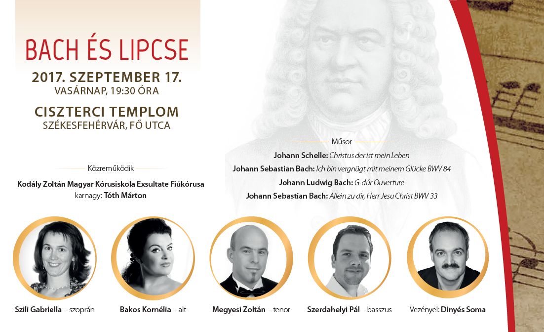 Bach és Lipcse címmel rendeznek koncertet a Ciszterci templomban