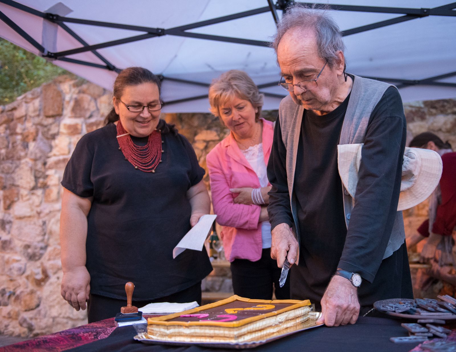 Önarcképekkel, parafrázisokkal és tortával ünnepelt a Székesfehérvári Művészek Társasága