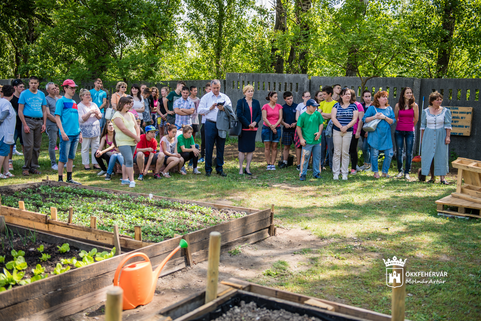 Oktatási célokat is szolgáló közösségi kertet avattak Székesfehérváron