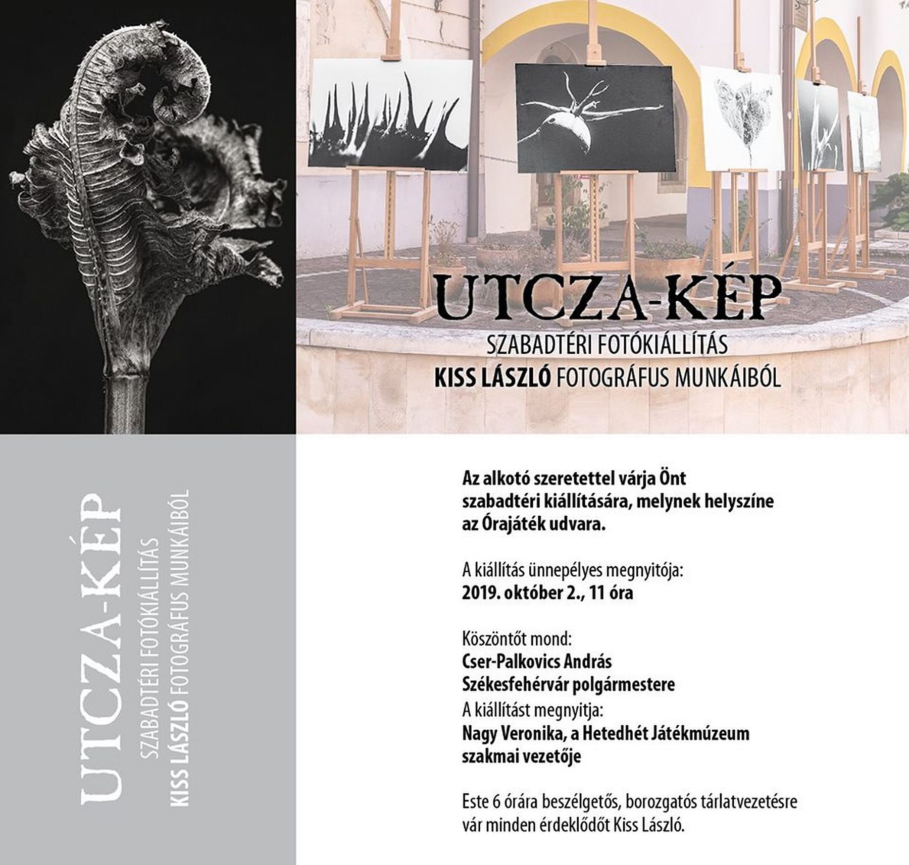 Utcza-kép – szabadtéri kiállítás nyílik Kiss László, fotográfus munkáiból