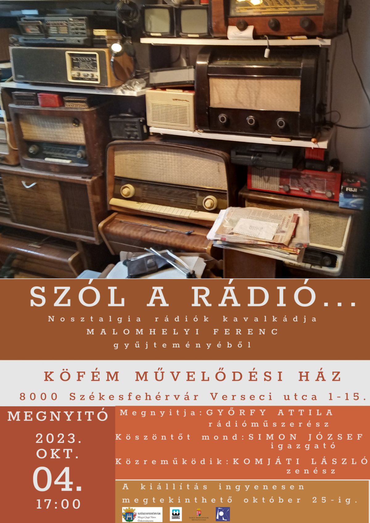 Szól a rádió…! – régi készülékekből nyílik kiállítás a Köfém Művelődési Házban