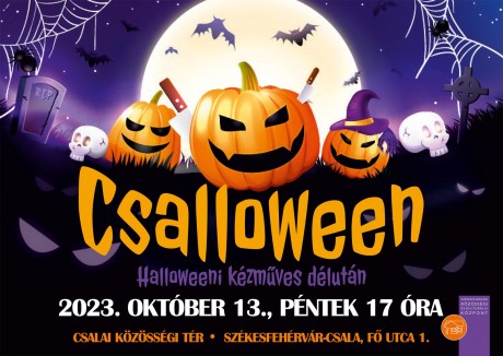 Csalloween - halloweeni kézműves délután lesz október 13-án, pénteken Csalán