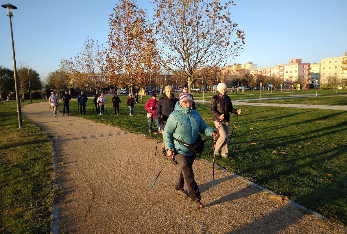 Nordic walking foglalkozások az Öreghegyen és a Palotavárosban