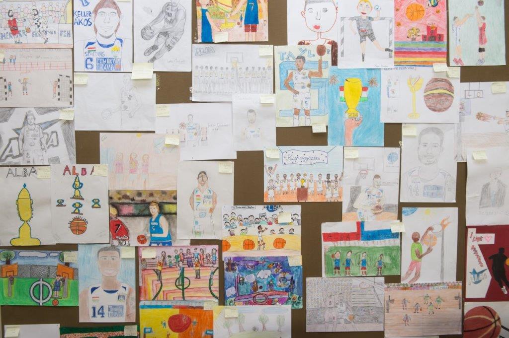 Kedvenc sportolóikról készítettek képeket a gyerekek
