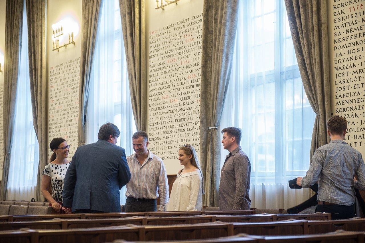 Lappföldi zenészek látogatása a Városházán