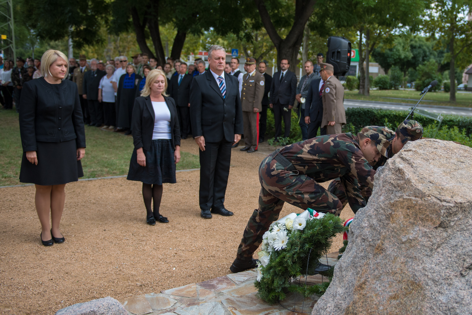 A Szent István Gyalogezred hőseire emlékeztek a Gyergyó emlékparkban