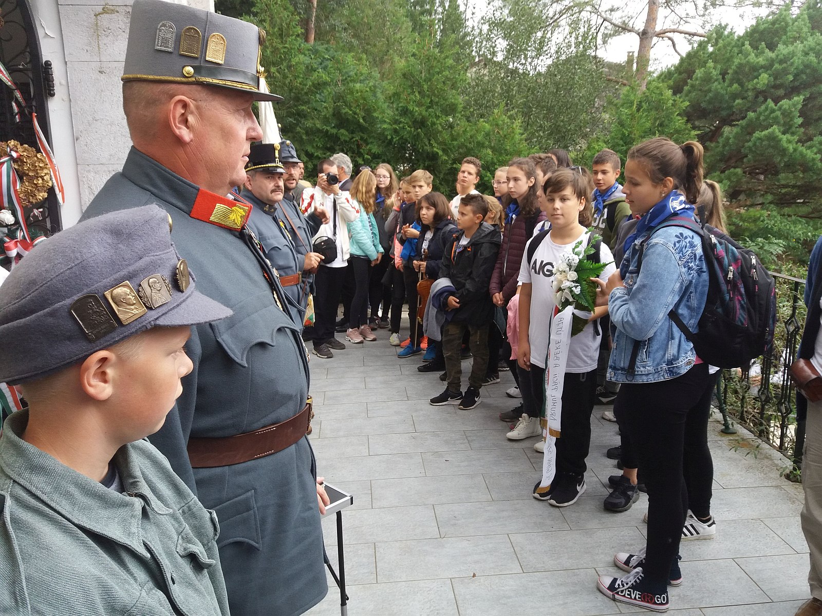 A Nagy Háború hőseire emlékeztek a Mont San Gabrieli emlékgúlánál