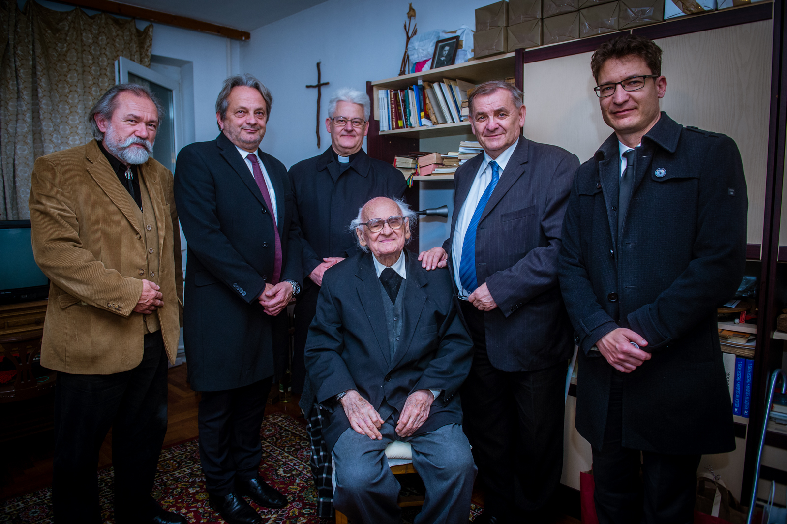 Mindszenty-emlékérmet kapott a 98 éves Szabolcs atya