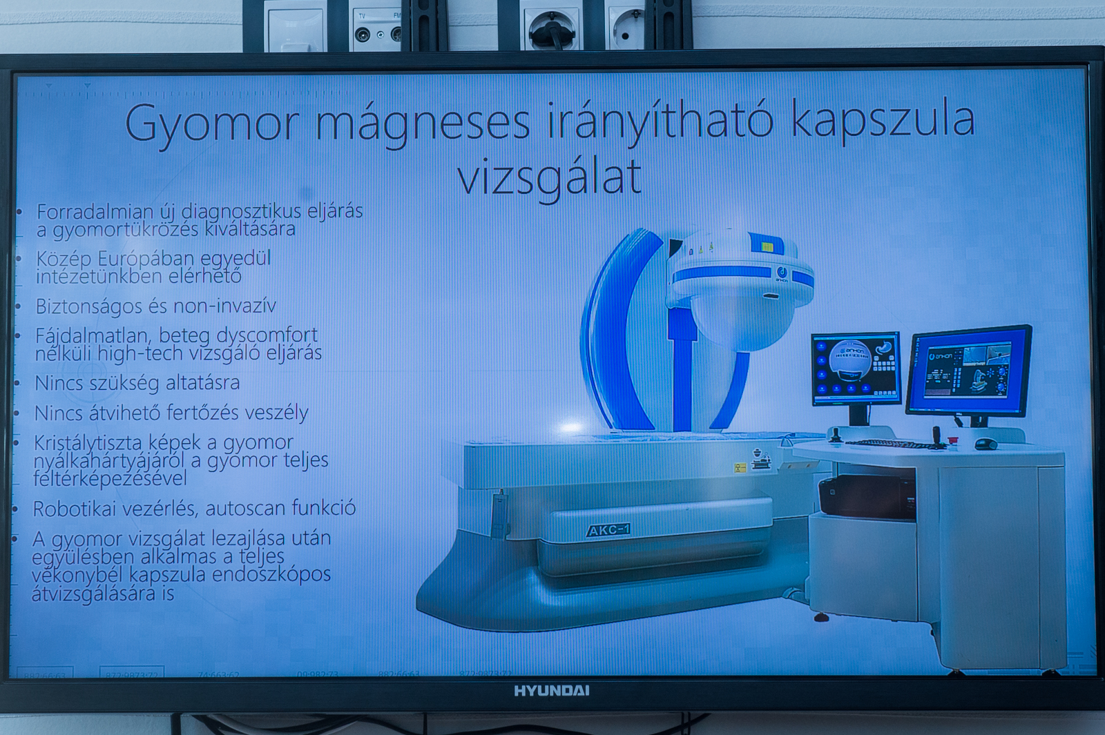 Navigációs kapszularendszer egy fehérvári magánklinikán