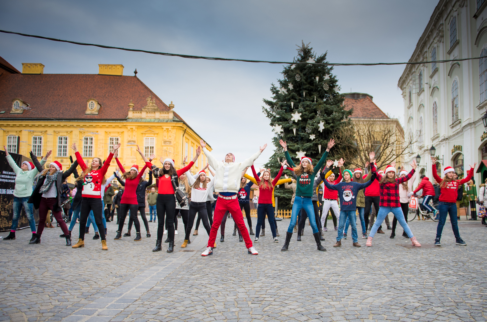Diákmikulások a Belvárosban