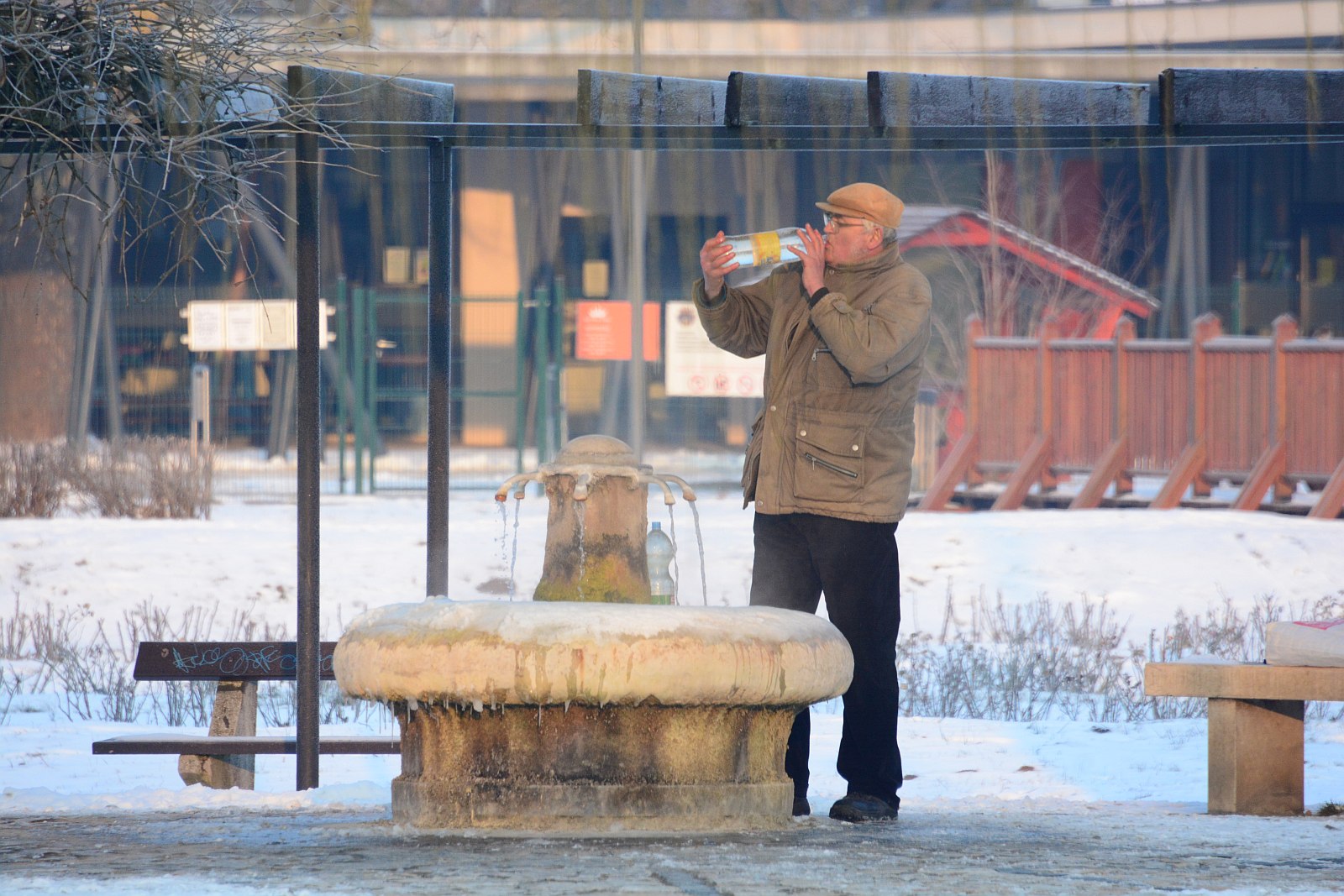 Savanyúvíz a Rózsaligetben 2018 március 1-én