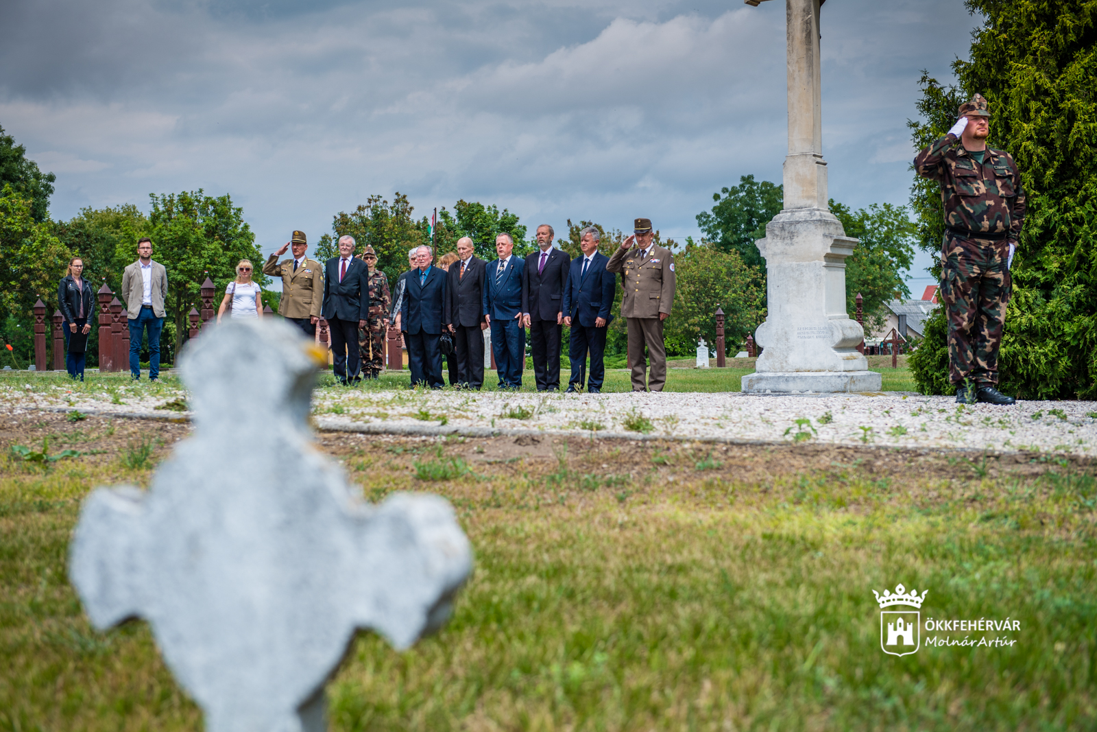 Koszorúzások a Hősök Napja tiszteletére Székesfehérváron