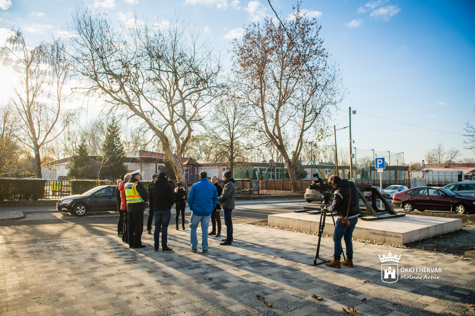 Út, parkoló és járda műszaki átadása az Óvoda utcában