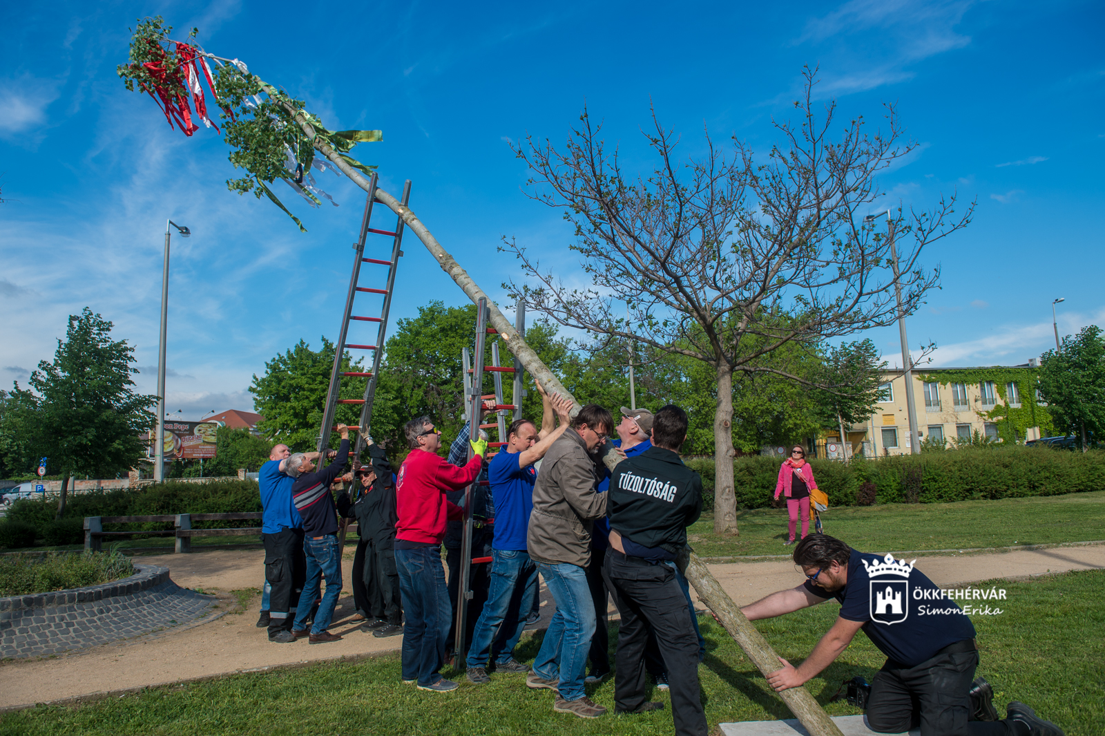 Harmadszor állítottak májusfát Palotavárosban