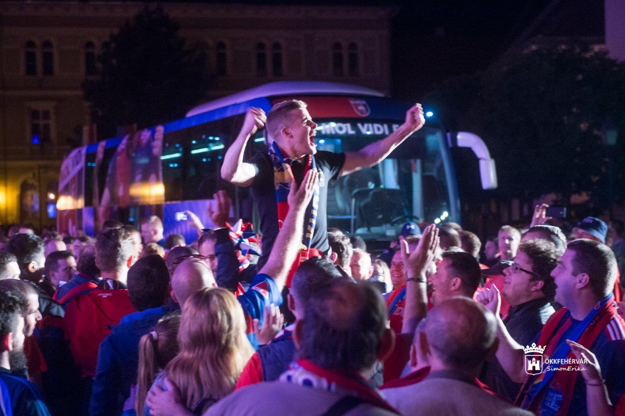 Így ünnepelték a kupagyőztes Vidit Fehérváron