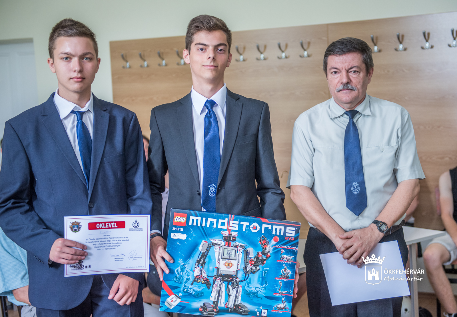 Eredményhirdetés a IV. Bejczy Antal robotépítő versenyen