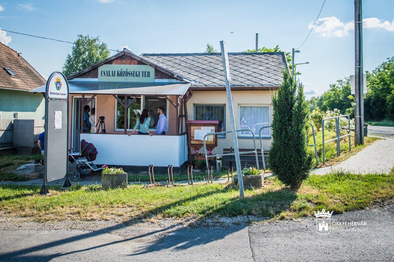 Az új közösségi tér átadása Csalán