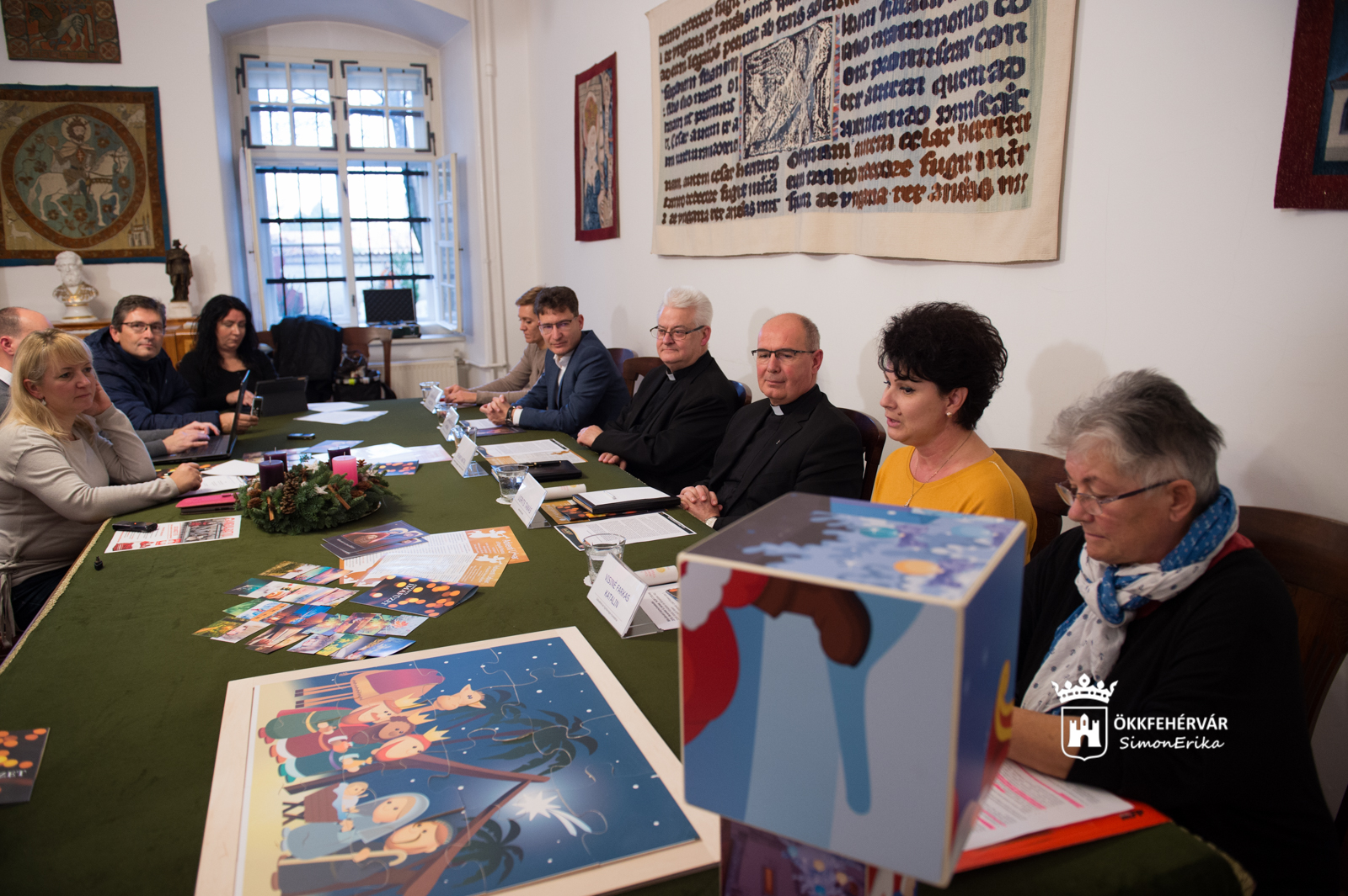A Fehérvári Advent programjának ismertetése a Püspöki Palotában
