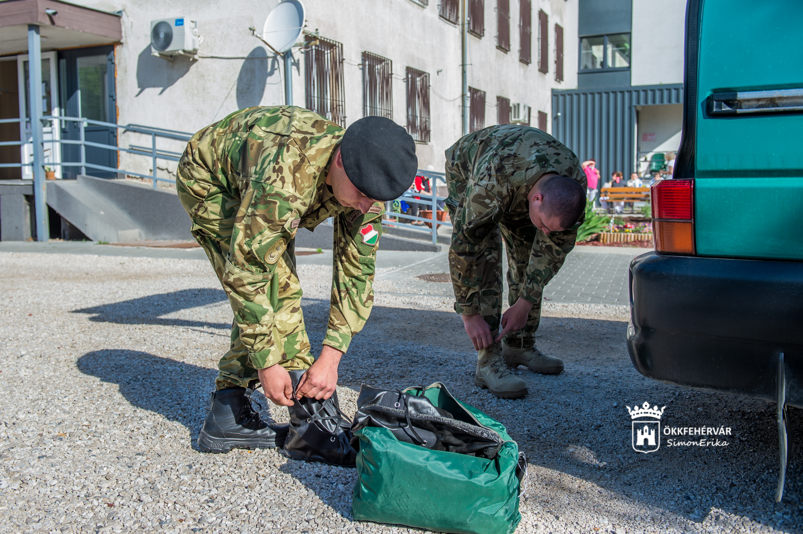 Így fertőtlenített a Honvédség a Kossuth Zsuzsanna Szociális Intézményben