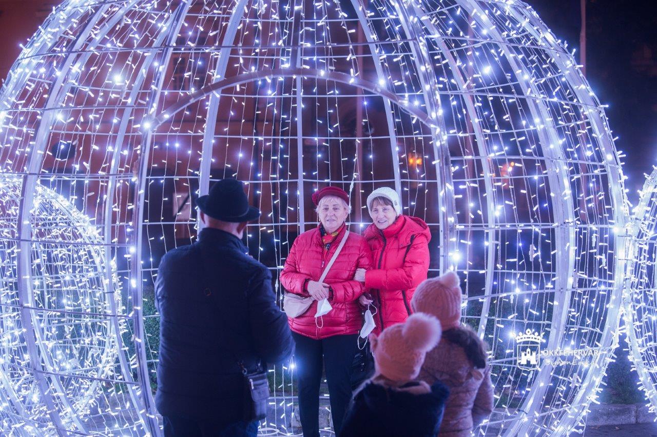 Adventi fények Székesfehérvár Belvárosában