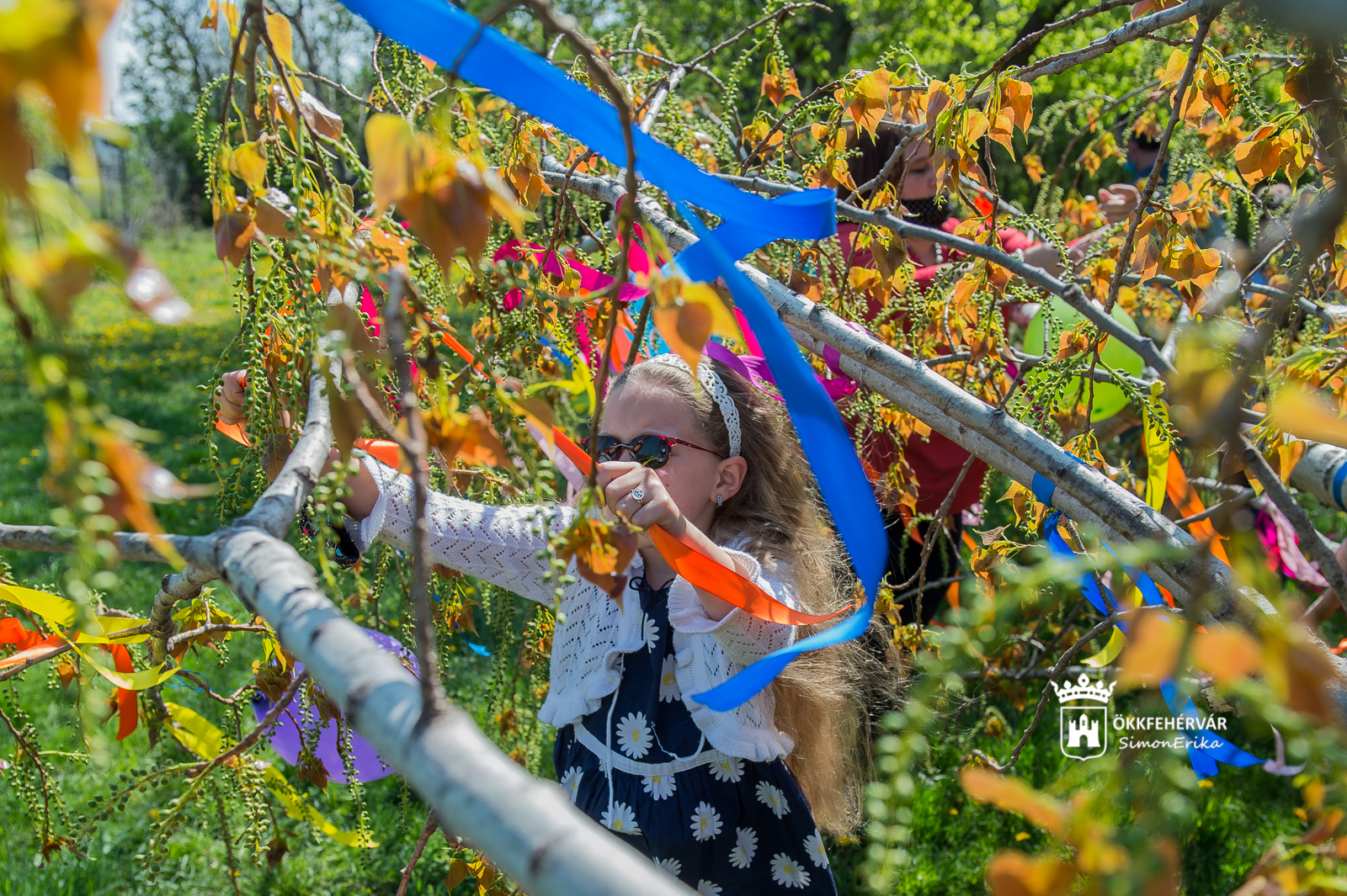 Májusfát állítottak a Farkasvermi úti tagiskola udvarán