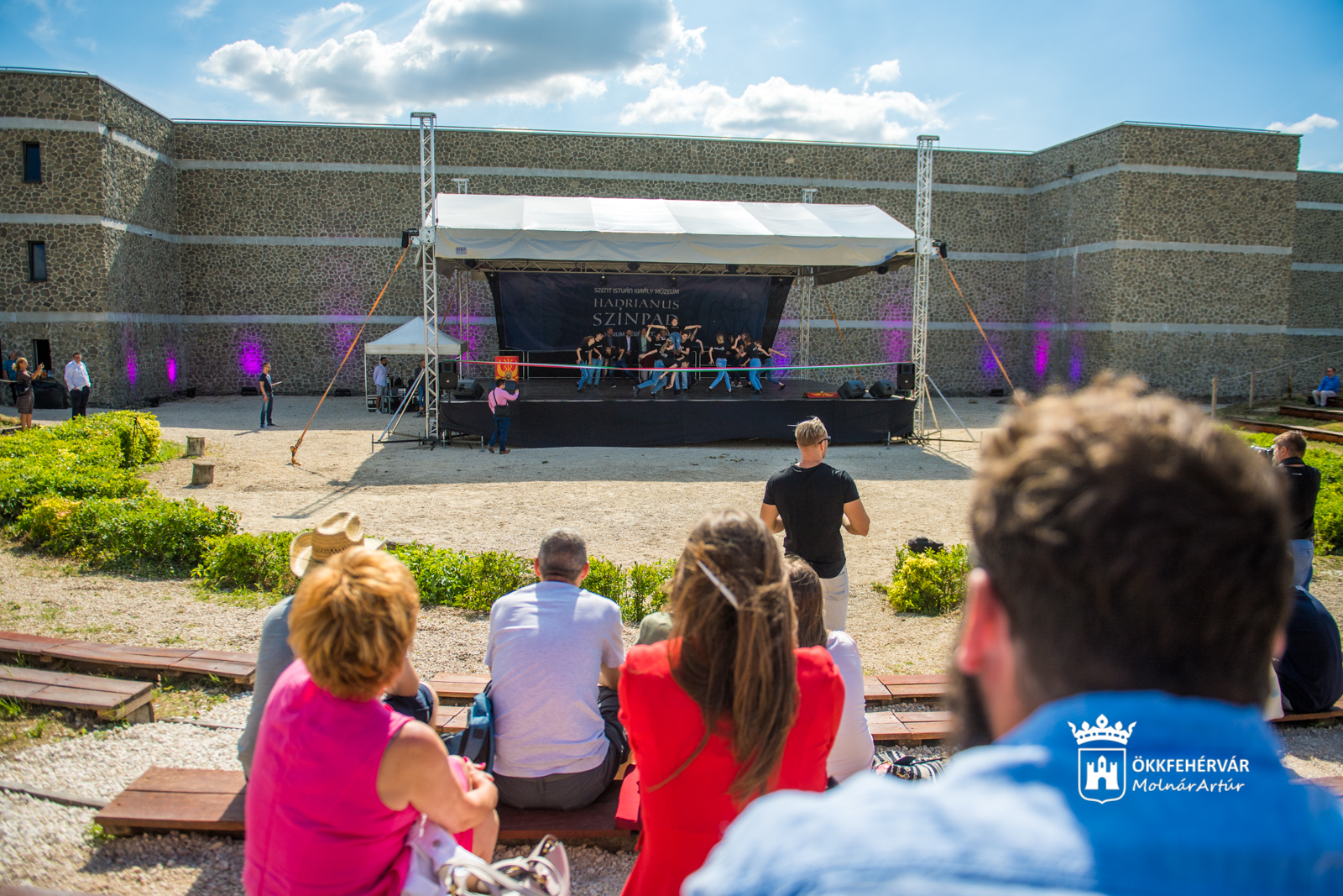 Megújult Hadrianus-színpad a Gorsium Régészeti Parkban