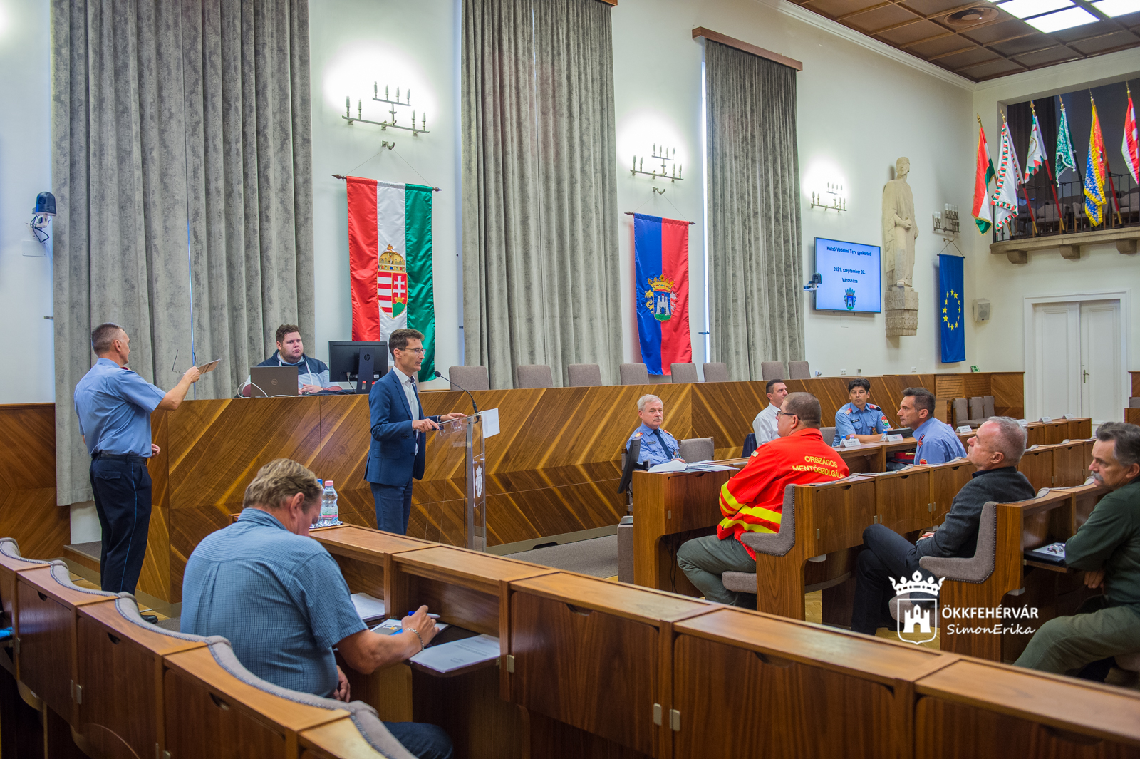 Külső védelmi terv gyakorlás Székesfehérváron