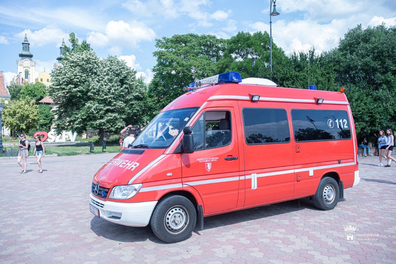 Újabb tűzoltóautó érkezett Fehérvárra Schwäbisch Gmündből