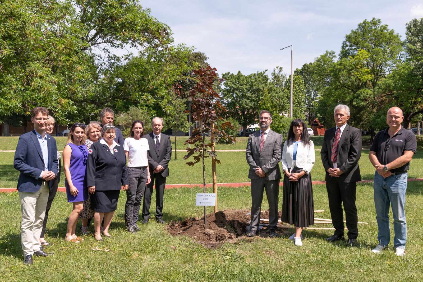 Véradók fája ültetés a Halesz ligetben