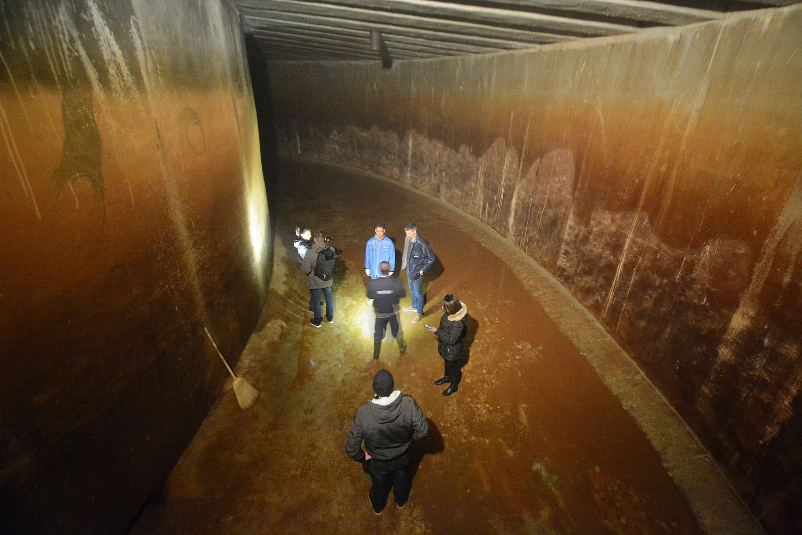 Nézze meg képeken a Donát utcai ötmillió literes ivóvíztartályt belülről