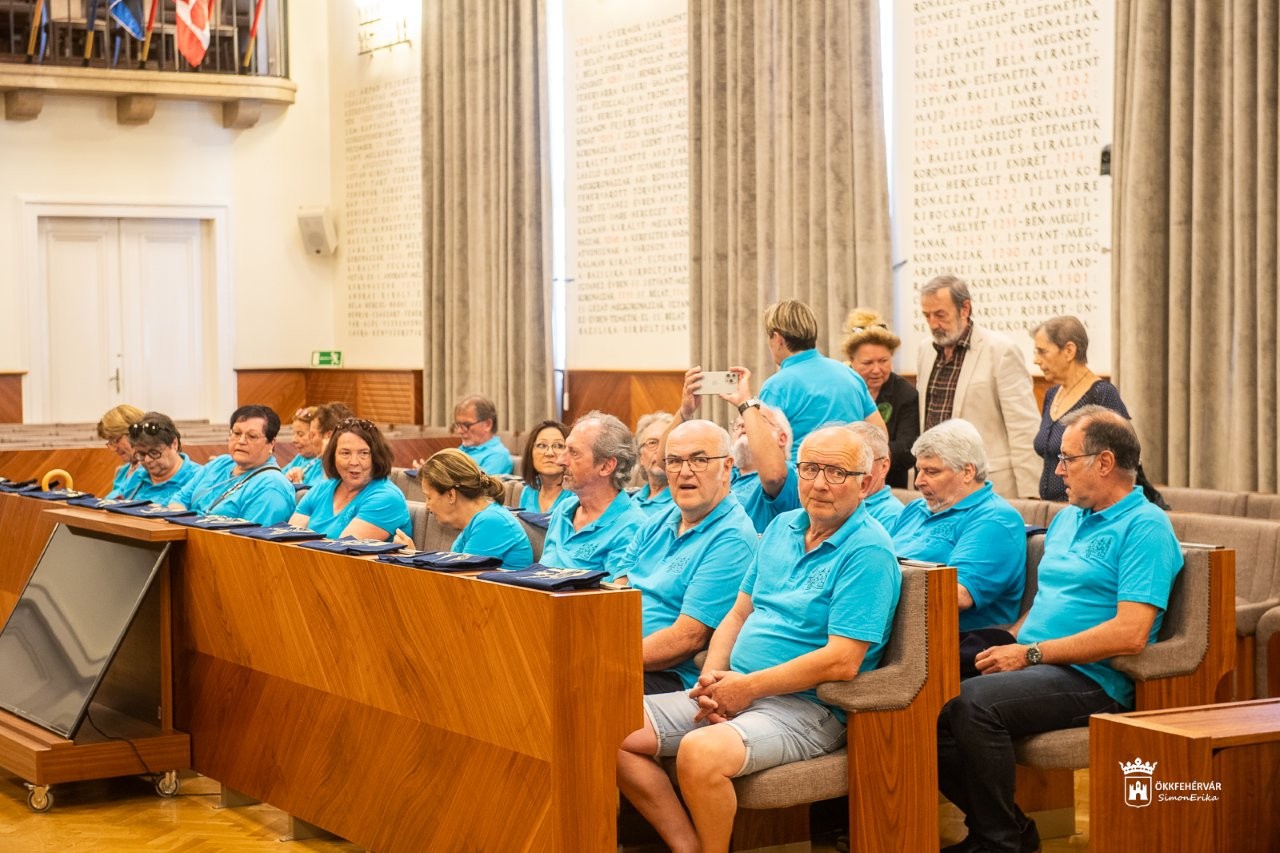 A Székesfehérvár - Schwäbisch Gmünd Baráti Kör látogatása a Városházán