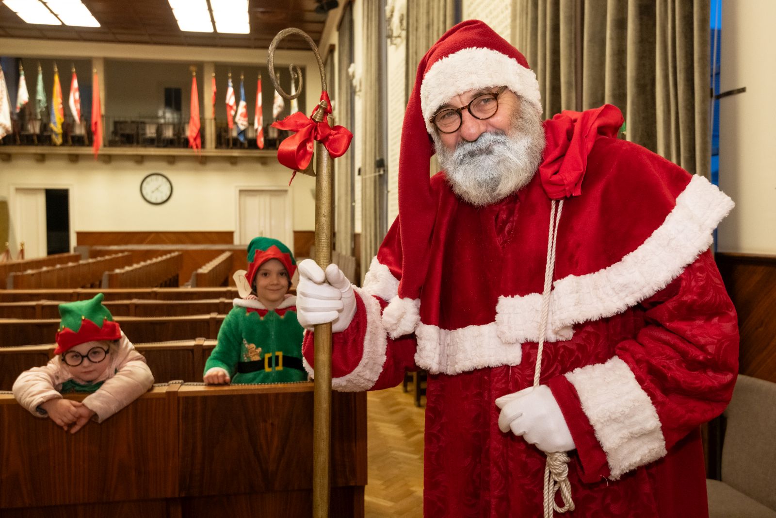 Nyitott Városháza adventkor a Mikulással