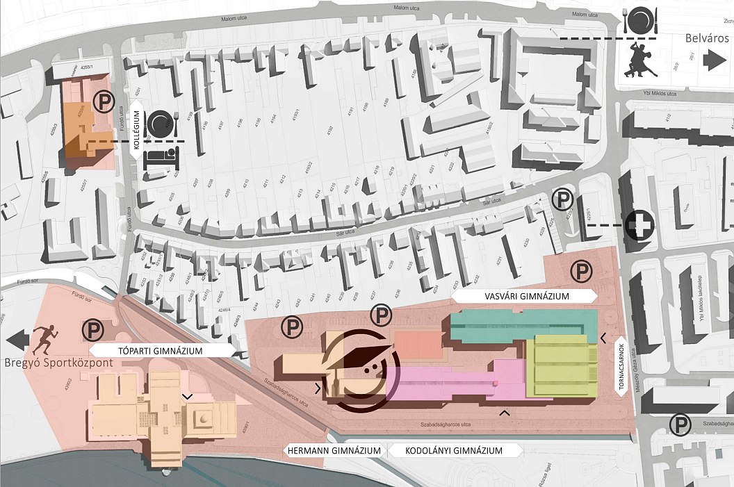 XXI. századi körülmények az új középiskolai campusban