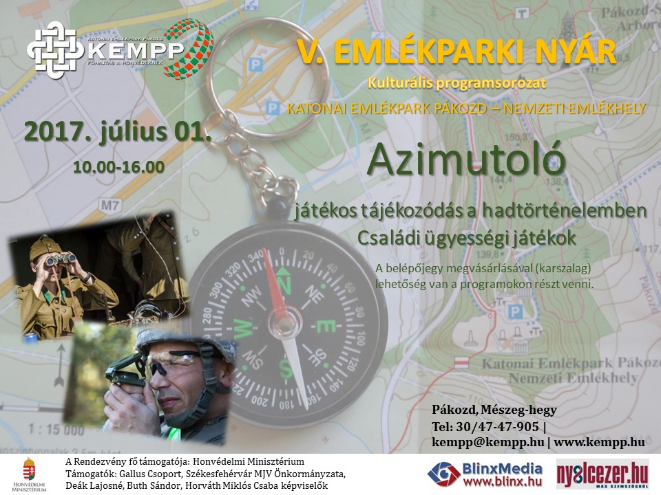 Azimutoló lesz a Pákozdi Katonai Emlékparkban július 1-jén