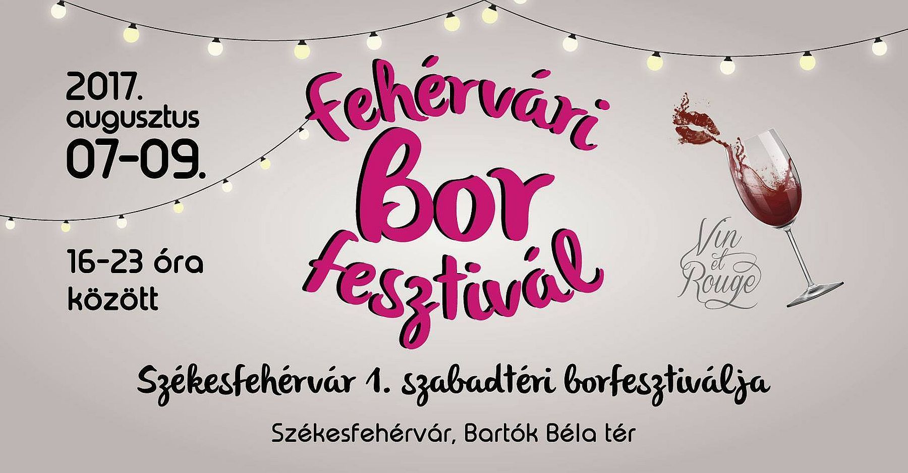 Szabadtéri borfesztivál kezdődik hétfőn a Bartók Béla téren