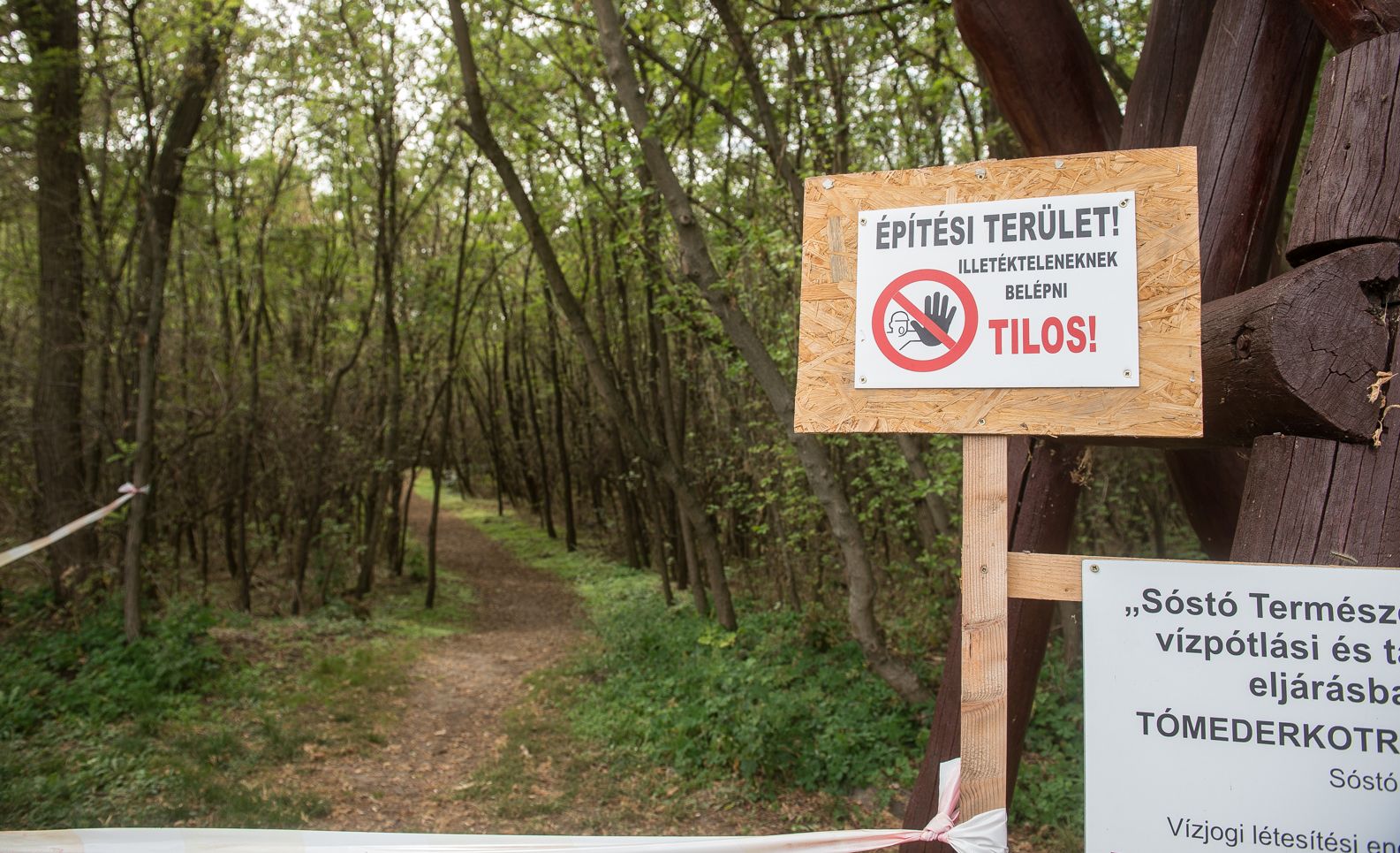 Tilos a Sóstó látogatása a munkálatok ideje alatt