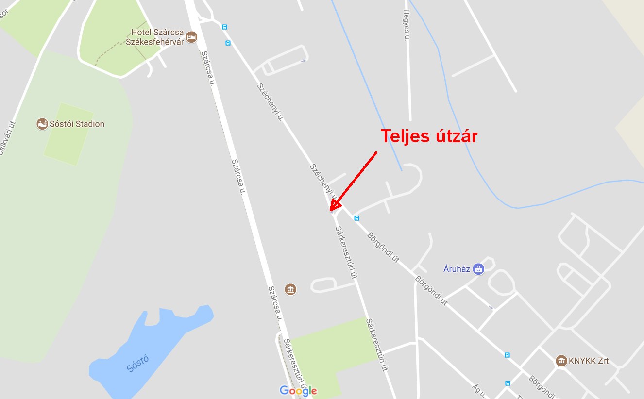 Keddtől teljes útzár lép életbe a Sárkeresztúri úton