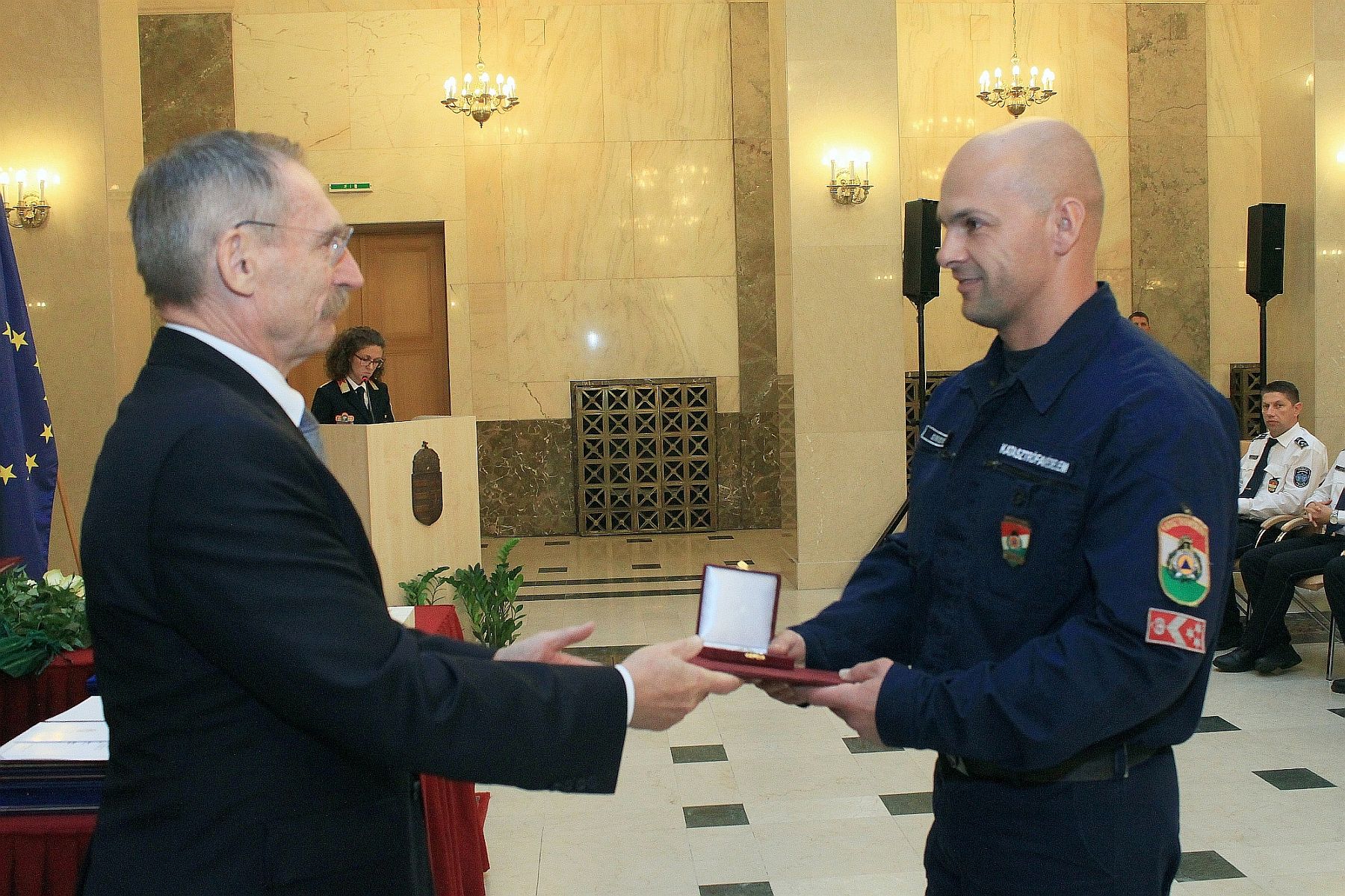 Bátorságért Érdemjellel tüntették ki Berkes Krisztián fehérvári tűzoltó főtörzsőrmestert