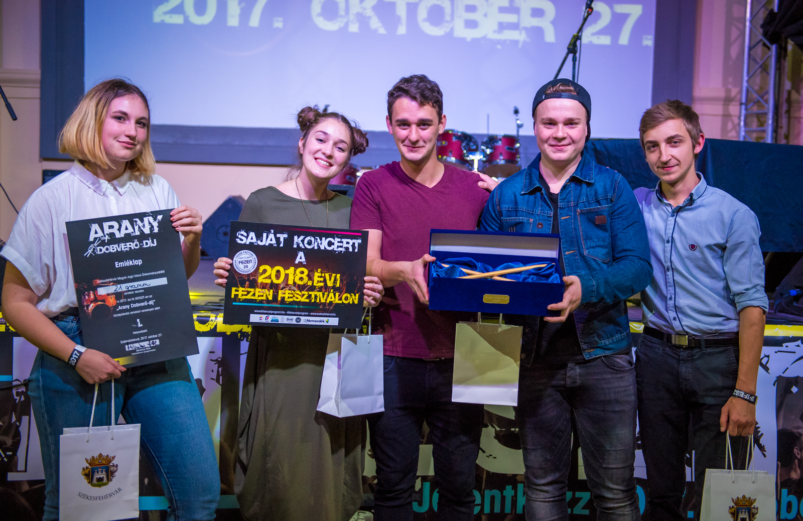 Arany Dobverő - a 21 gramm nyerte a középiskolás zenekarok versenyét