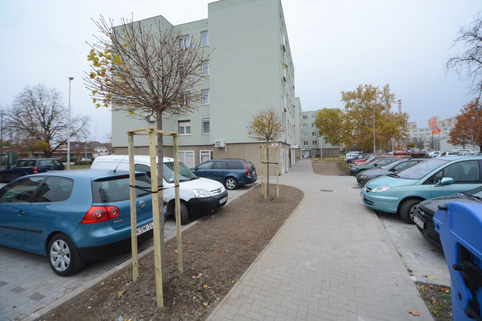 17 fát és 932 cserjét, bokrot ültettek az új Lövölde úti parkoló mellett
