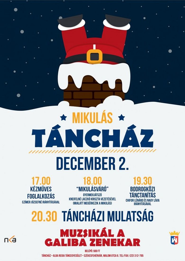 Mikulásváró mulatság lesz a Malom utcai Táncházban