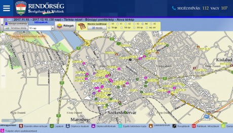 Fejér megye is ott van a legbiztonságosabb megyék között