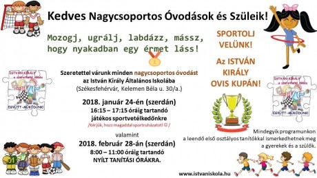Sportos iskolanyitogató programok az István Király iskolában