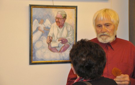 Görbe tükör - megnyílt Szakál Antal karikatúra-kiállítása a Vörösmarty Teremben