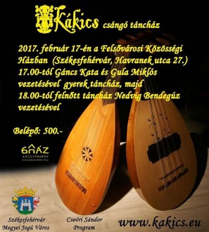 Kákics táncház szombaton a Felsővárosban gyermekeknek és felnőtteknek