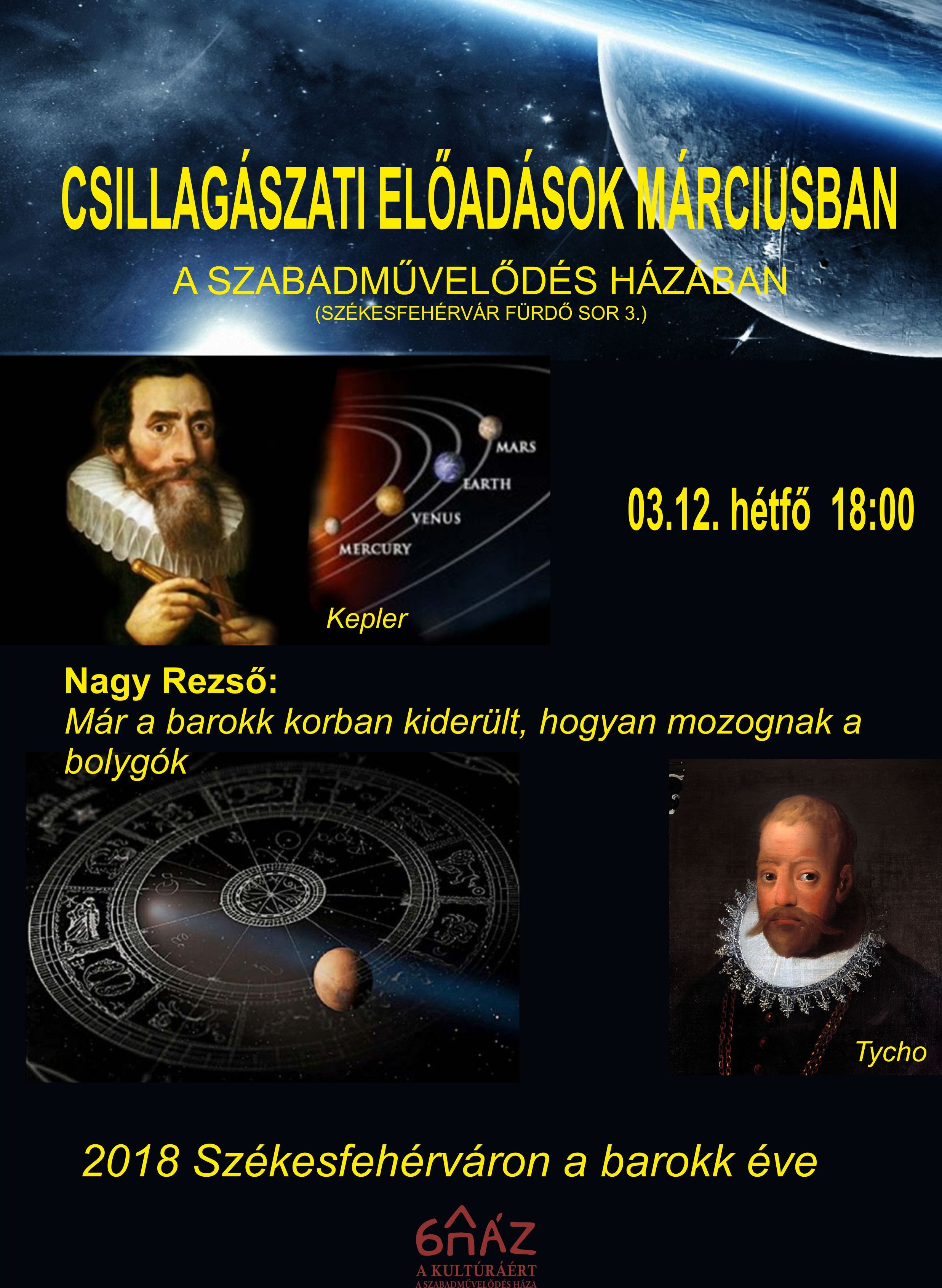 Csillagászat és barokk - érdekes előadás lesz ma A Szabadművelődés Házában