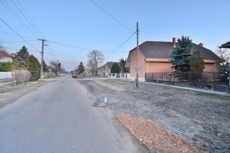 A tavaszi útépítés után helyezik üzembe a csapadékvíz elvezető rendszert