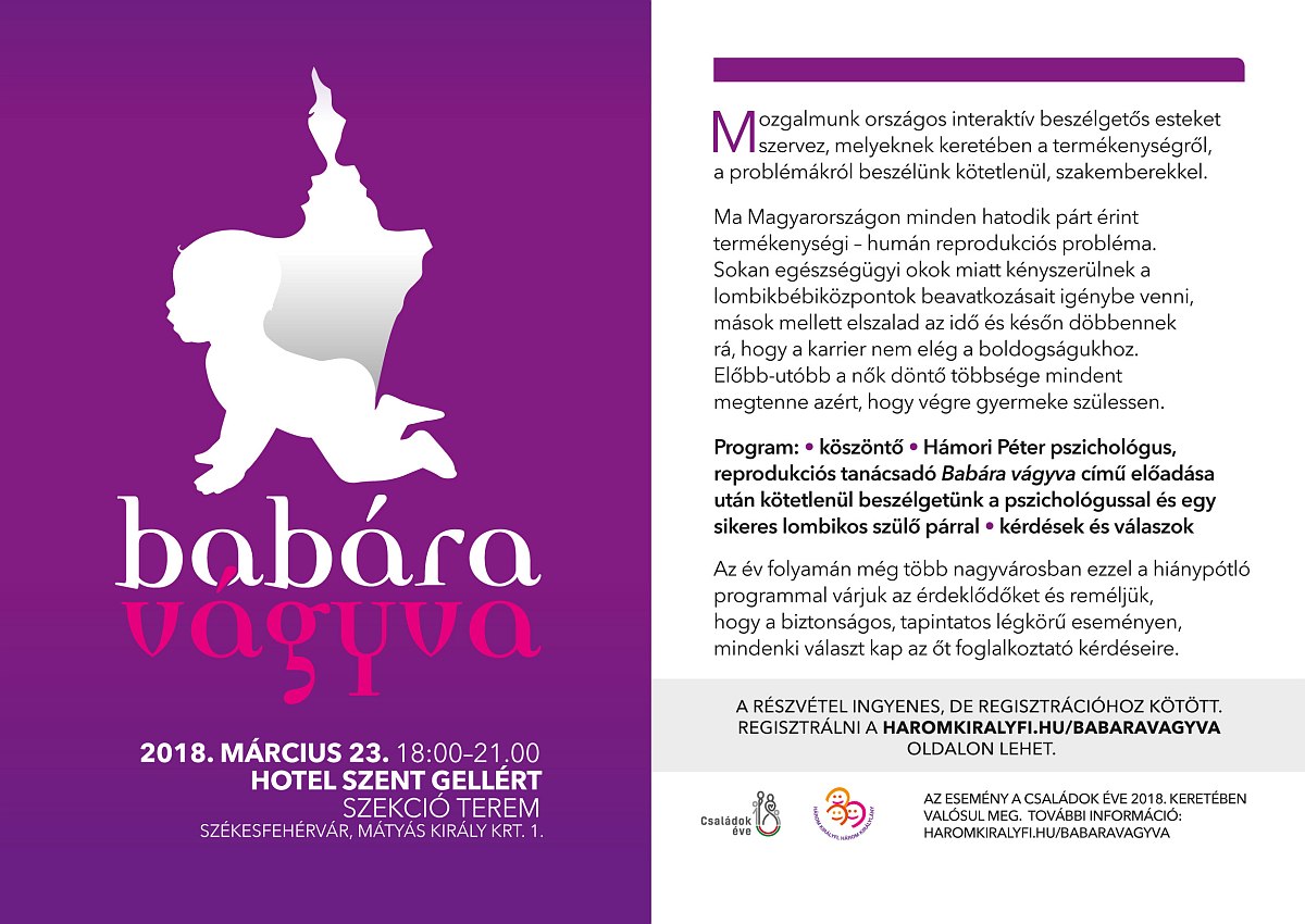 Családtervezésben segít a SZÉNA Egyesület