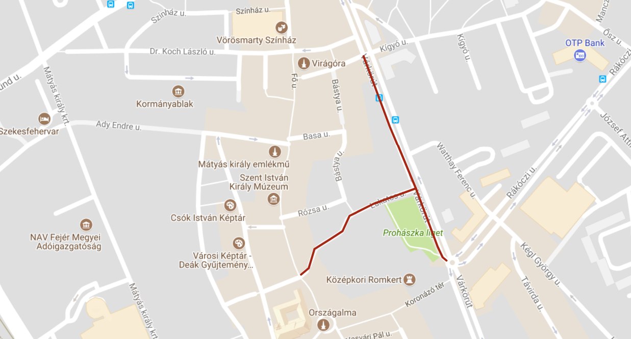 Ideiglenes forgalomkorlátozás Székesfehérváron